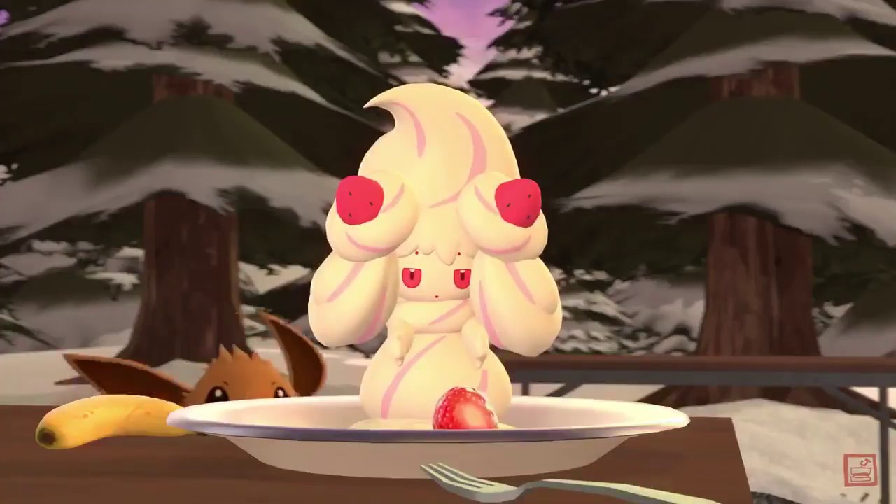 Alcremie is so cute! I don&rsquo;t wanna eat her😥😥🍰🍰