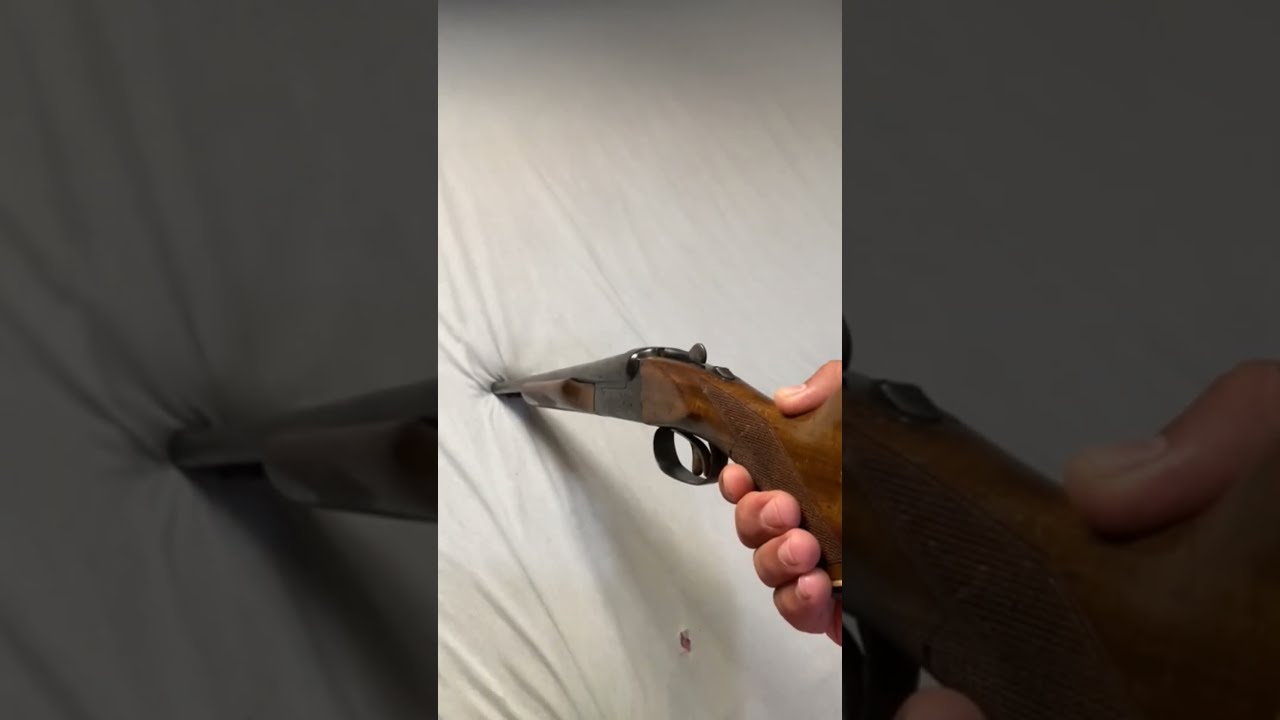 ESPINGARDA PARALELA BOITO A-680 ANTIGA calibre 28 disparo cartucho antigo de  papel