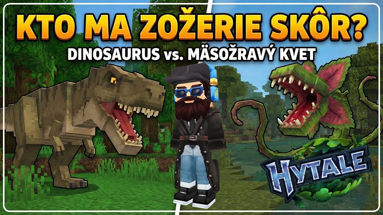 Kto ma zožerie skôr TRex alebo kvet • Hytale 💪💪 !donate !discord (Portrait)