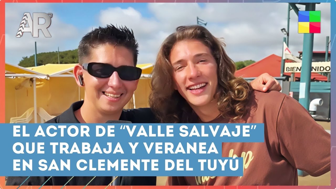 El actor de VALLE SALVAJE veranea y trabaja en SAN CLEMENTE DEL TUYÚ: Entrevista exclusiva