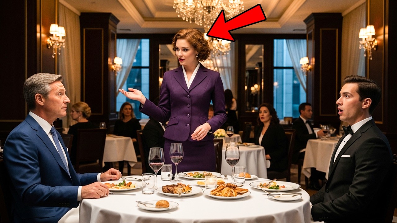 Rich Man Asks a Waitress a Simple Question — Her Answer Leaves the Whole Table Speechless