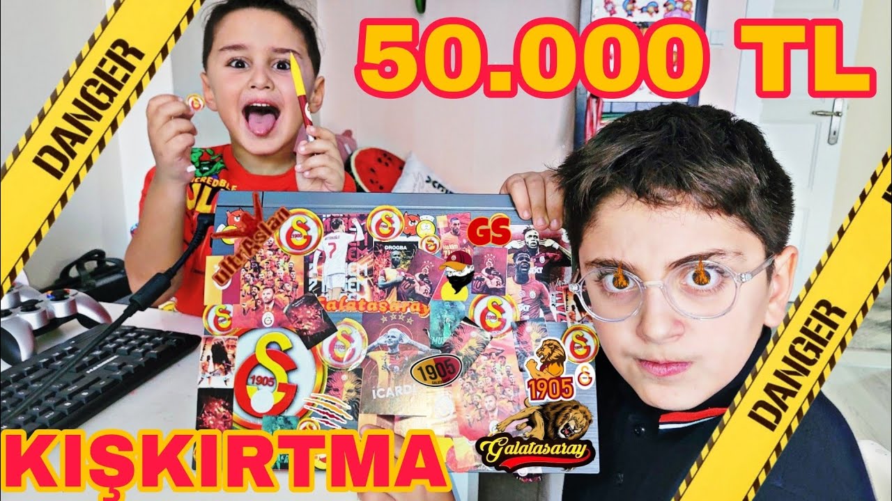 EFE'NİN BİLGİSAYARINDA HER YERE STİCKER YAPIŞTIRDIK!! ÇOK SİNİRLENDİ