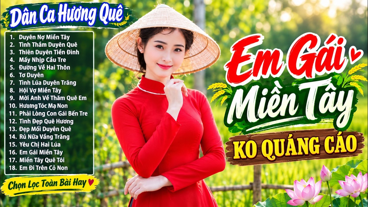 Nhạc Trữ Tình Quê Hương Hay Nhất - Nhạc Dân Ca Miền Tây Mới Nhất - Về Quê Em, Em Gái Miền Tây