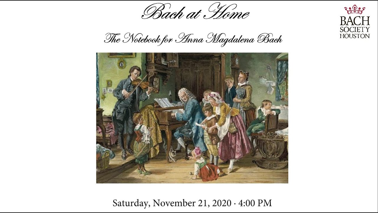 Bach From Home: the Notebook for Anna Magdalena Bach