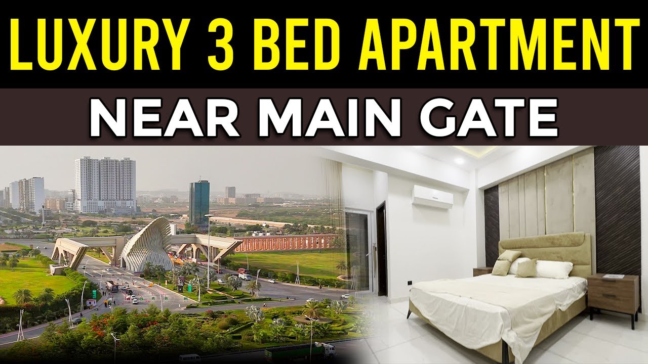 🏙️ Luxury 3 Bed Apartment Near Main Gate 🏡 | Bahria Town Karachi ✨ #bahriatownhome #apartment