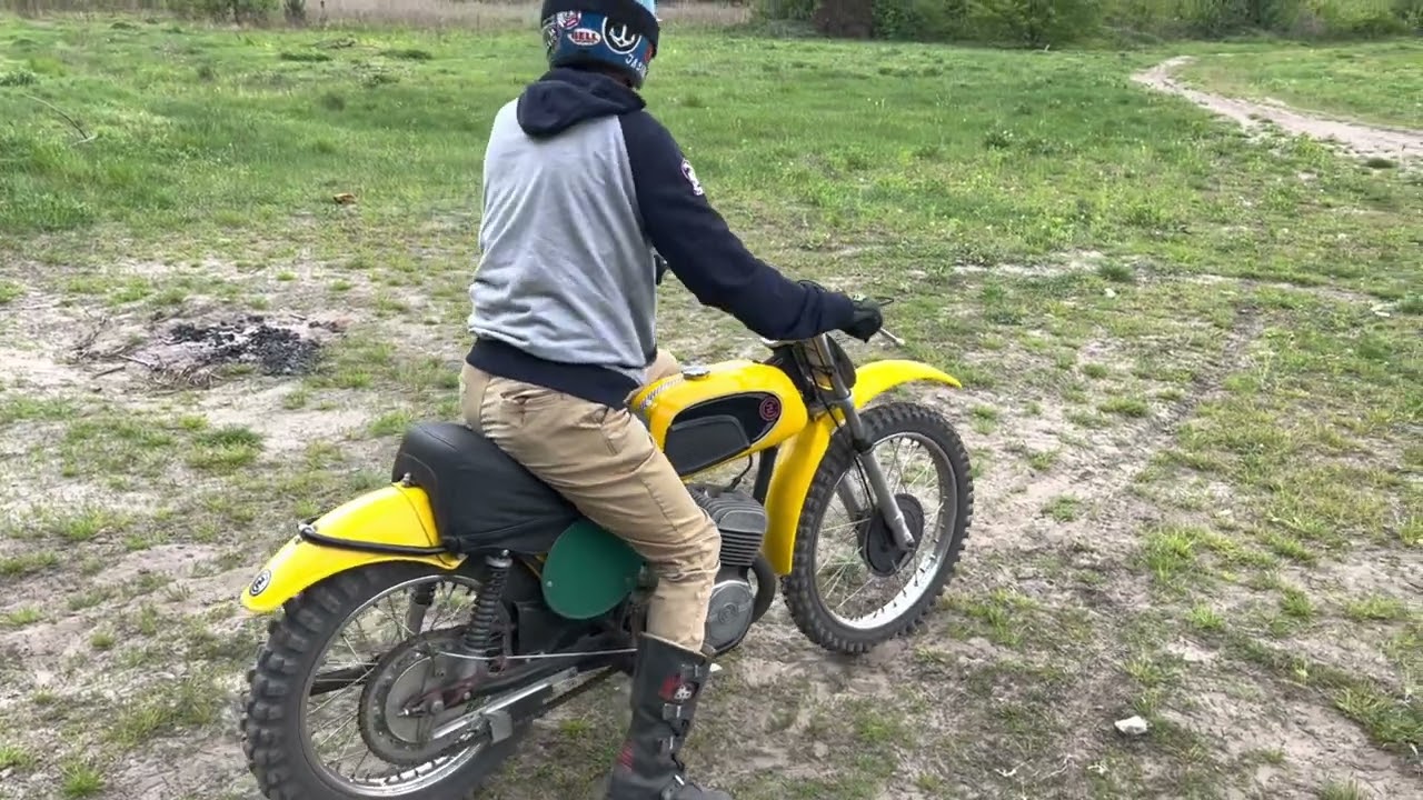 CZ 250 MX vintage moto-cross - first ride after 50 years!