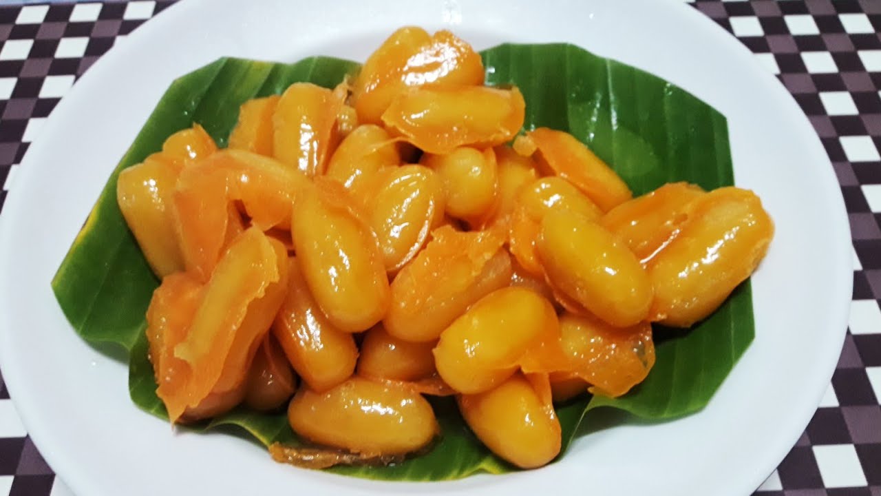 របៀបធ្វើ បង្អែមគ្រាប់ខ្នុរ - Krab K'nor Dessert - Sweet Bean Paste | Samphos Cooking Food