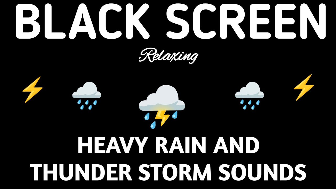 Rain Sounds for Sleeping || Black Screen Sounds for Sleeping - Put me to Sleep