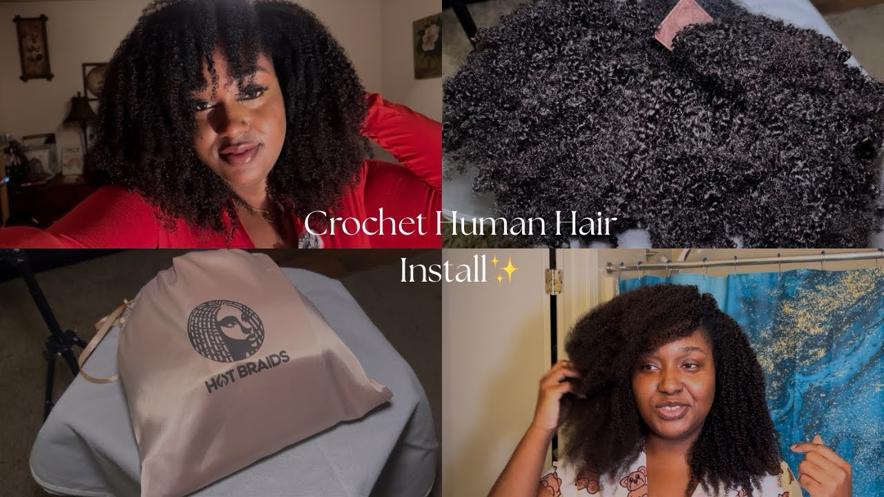 My First Time Trying Human Crochet Hair | 4A/4B Exotic Kinky Curly Texture