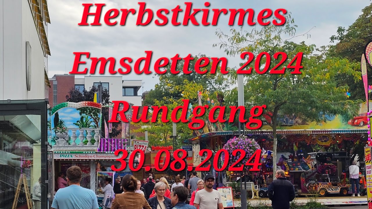 Herbstkirmes Emsdetten 2024 Rundgang ungeschnitten