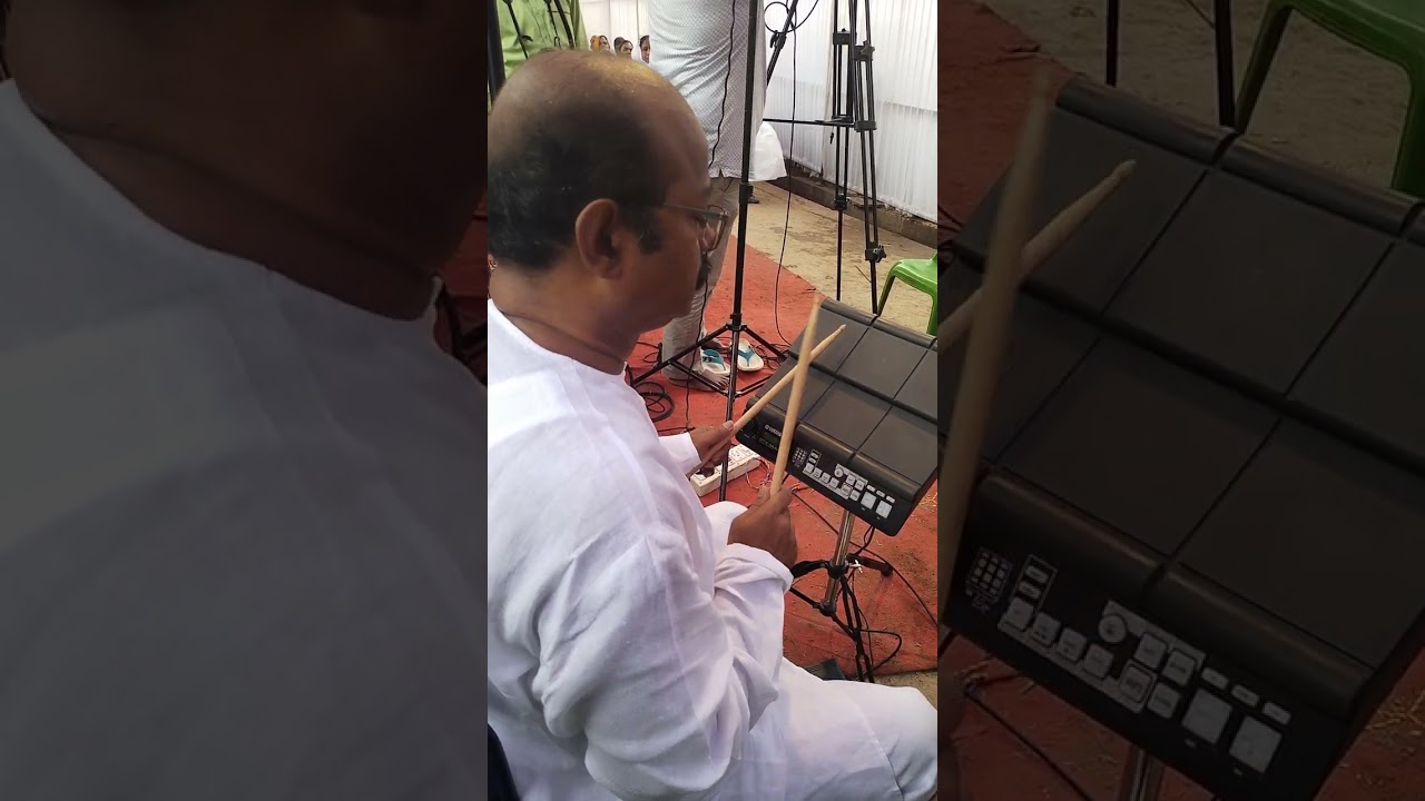 pastor Freddy Paul anna dolak playing in rythm pad #hosannaministries #christiansongs