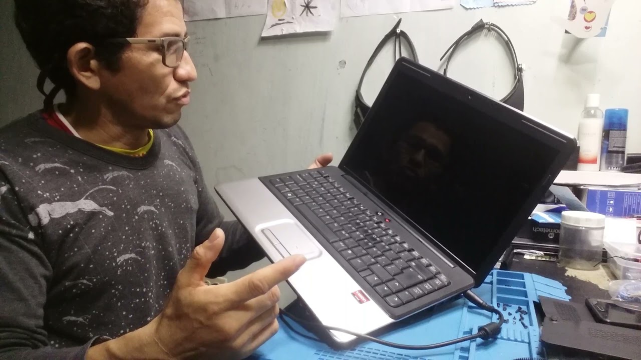 #Desarmar y #armar mas #REFLOW chip de video de una  #Compaq Presario #CQ40.