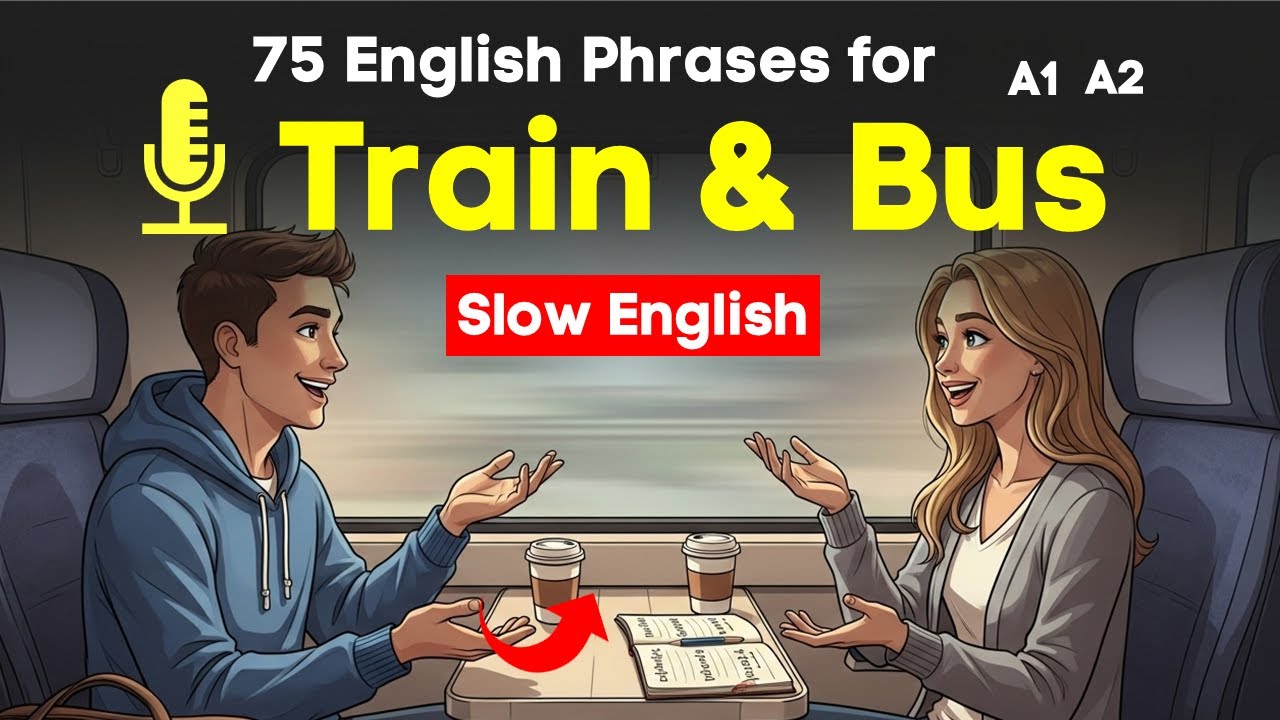 75 Essential English Phrases for Train and Bus Travel + Sample Conversations | English podcast