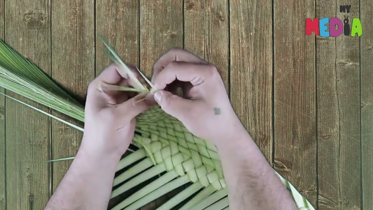 طريقة تضفير سعف النخل   احد  السعف - sunday palms