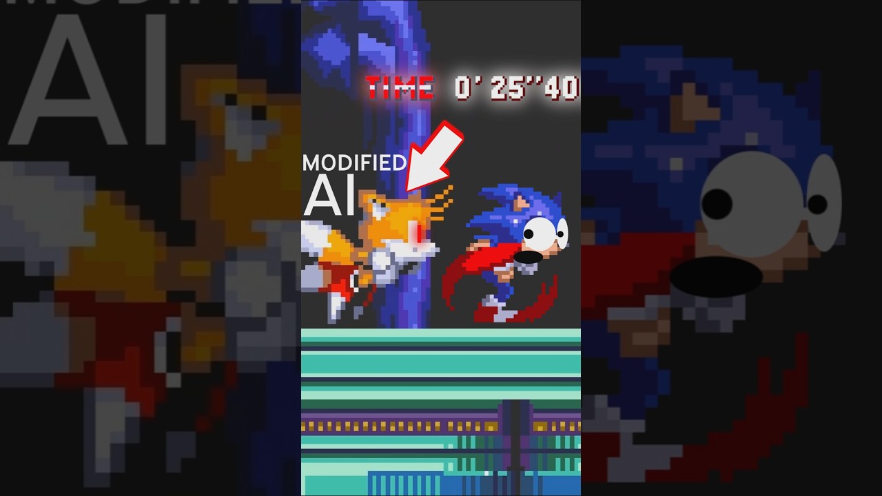 Modified Tails' AI 🦊 + "Lose Tails or Else" Mod = ??? 💫 Sonic 3 A.I.R. Mods Shorts 