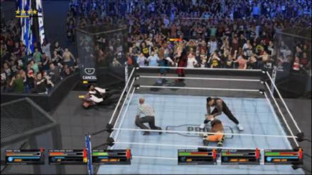 Wwe 2k25 Online : When a Chamber becomes a 2v4 lol
