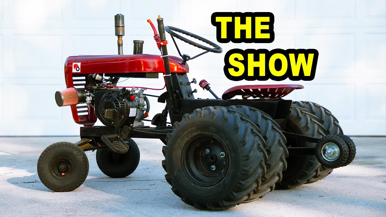 We took the mini tractor to this INSANE Tractor show!