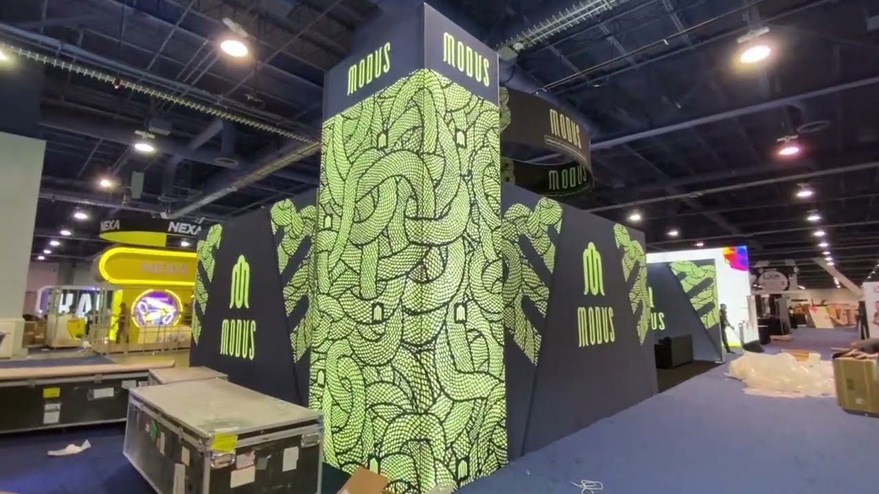 Backlit Trade Show Booths Design for CHAMPS Trade Show