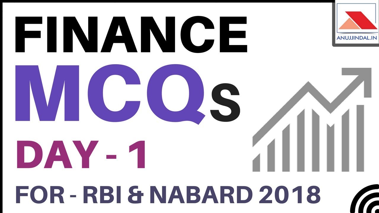 Finance MCQs For RBI Grade B 2018 Day 1 By Anuj Jindal