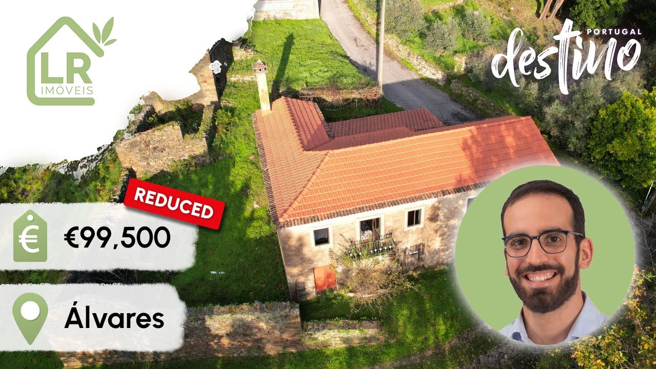 CENTRAL PORTUGAL Traditional SCHIST FARMHOUSE FOR SALE in tranquil valley.