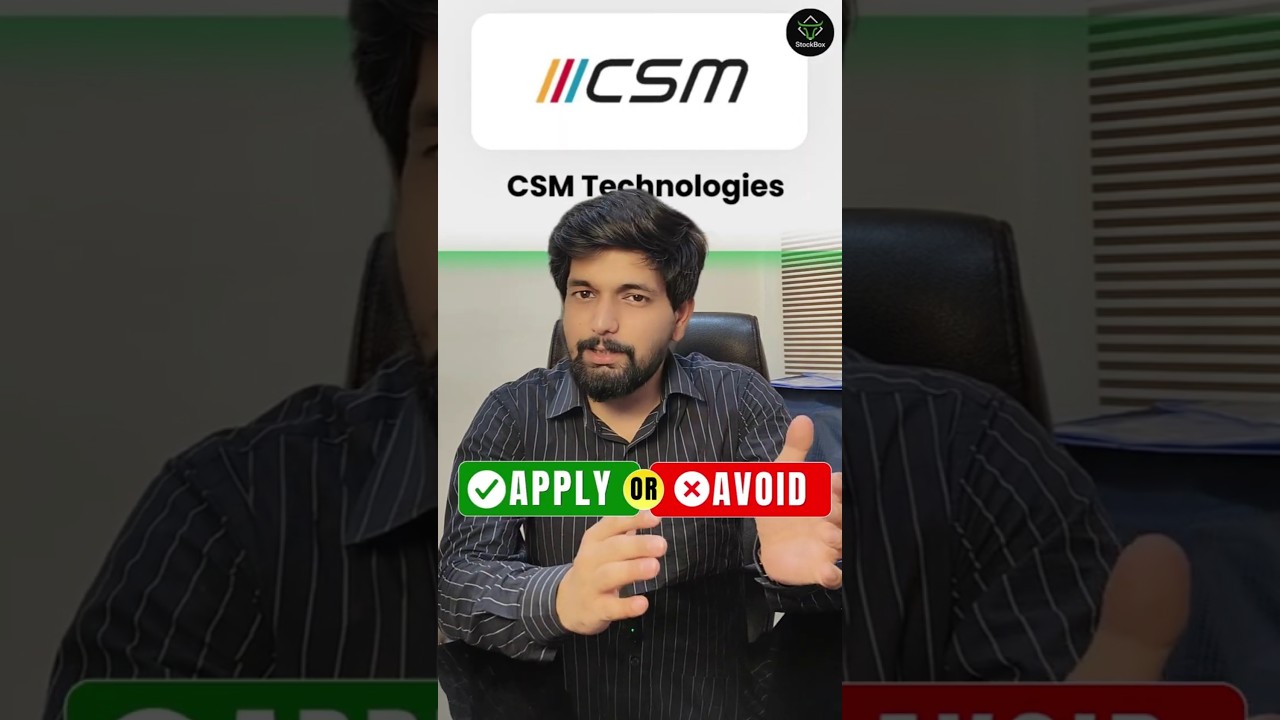 CSM Technologies IPO Review 2026: Should You Apply or Avoid? | Full IPO Analysis #shorts