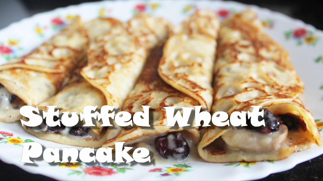 Stuffed Wheat Pancake | Filled with Gooey Mushroom filling | Kids and Adults will love it alike!!