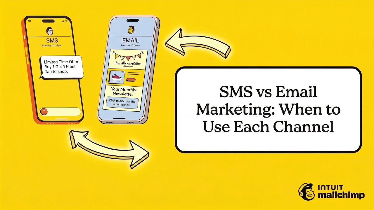 SMS vs email marketing: When to use each channel