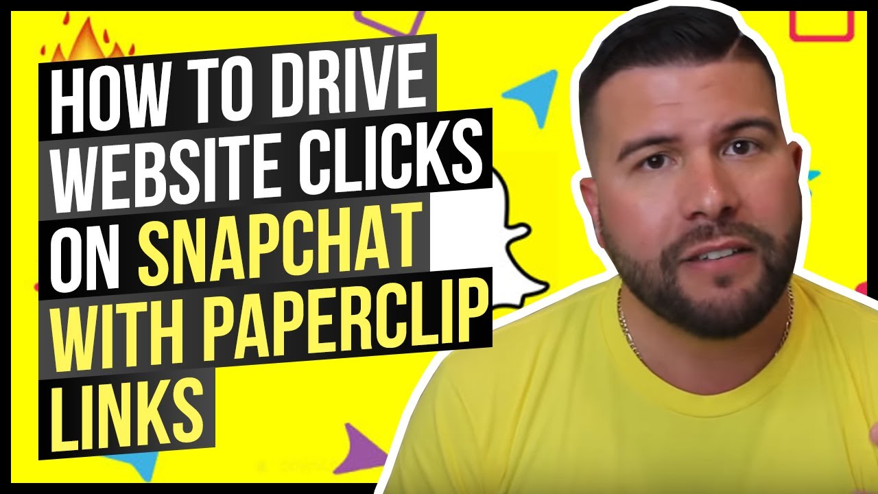 How to Drive Website Clicks on Snapchat With Paperclip Links