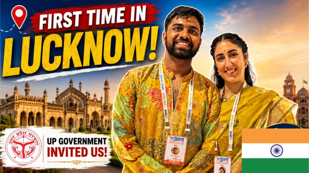 UP Government Invited Us! 🇮🇳 First Time in Lucknow | Indian Persian Couple