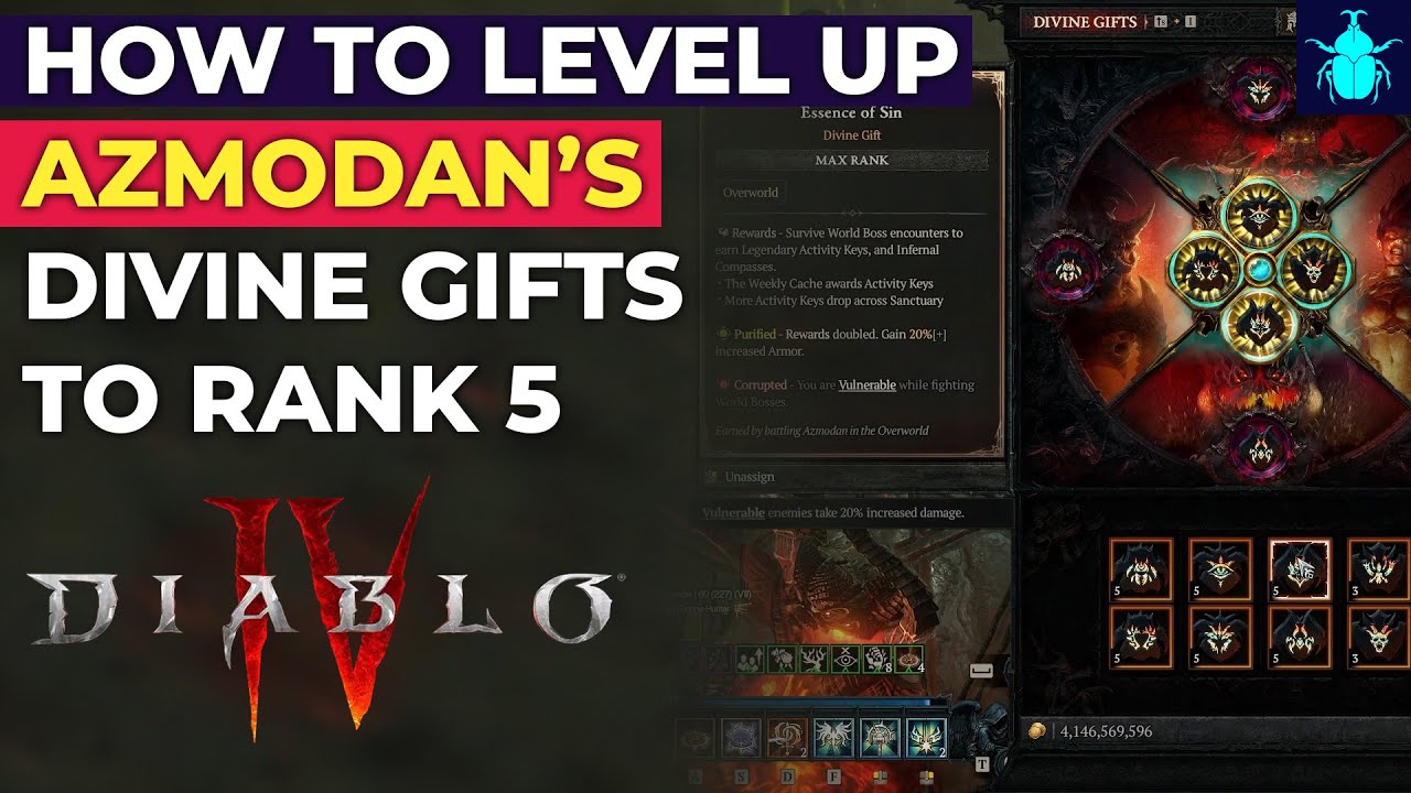 Diablo 4: Как прокачать Божественные Дары Азмодана до 5-го ранга