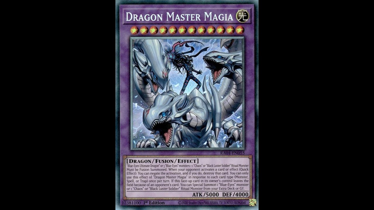 2 Card Dark Magician Combo (Dragon Master Magia, Black Luster Soldier, Chaos Angel)