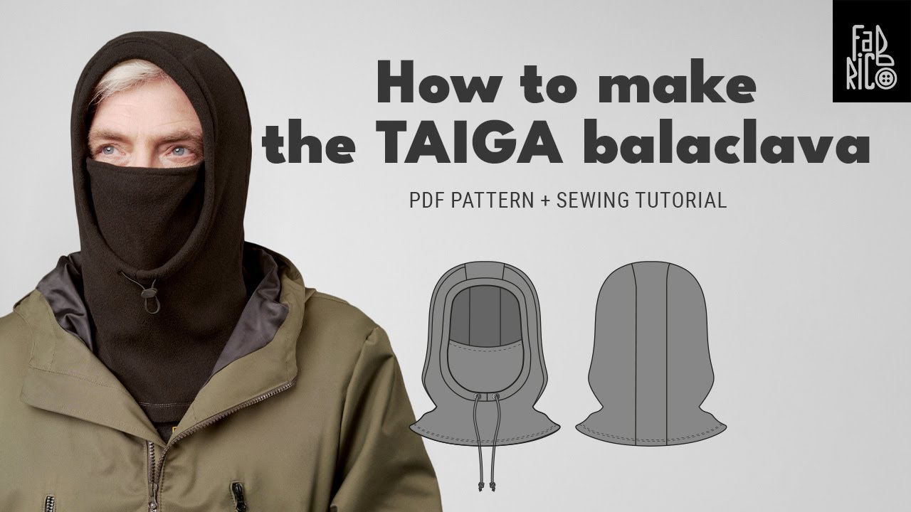 DIY Men&rsquo;s Balaclava with Adjustable Drawstring | Sew Warm Winter Gear | Easy Sewing Tutorial