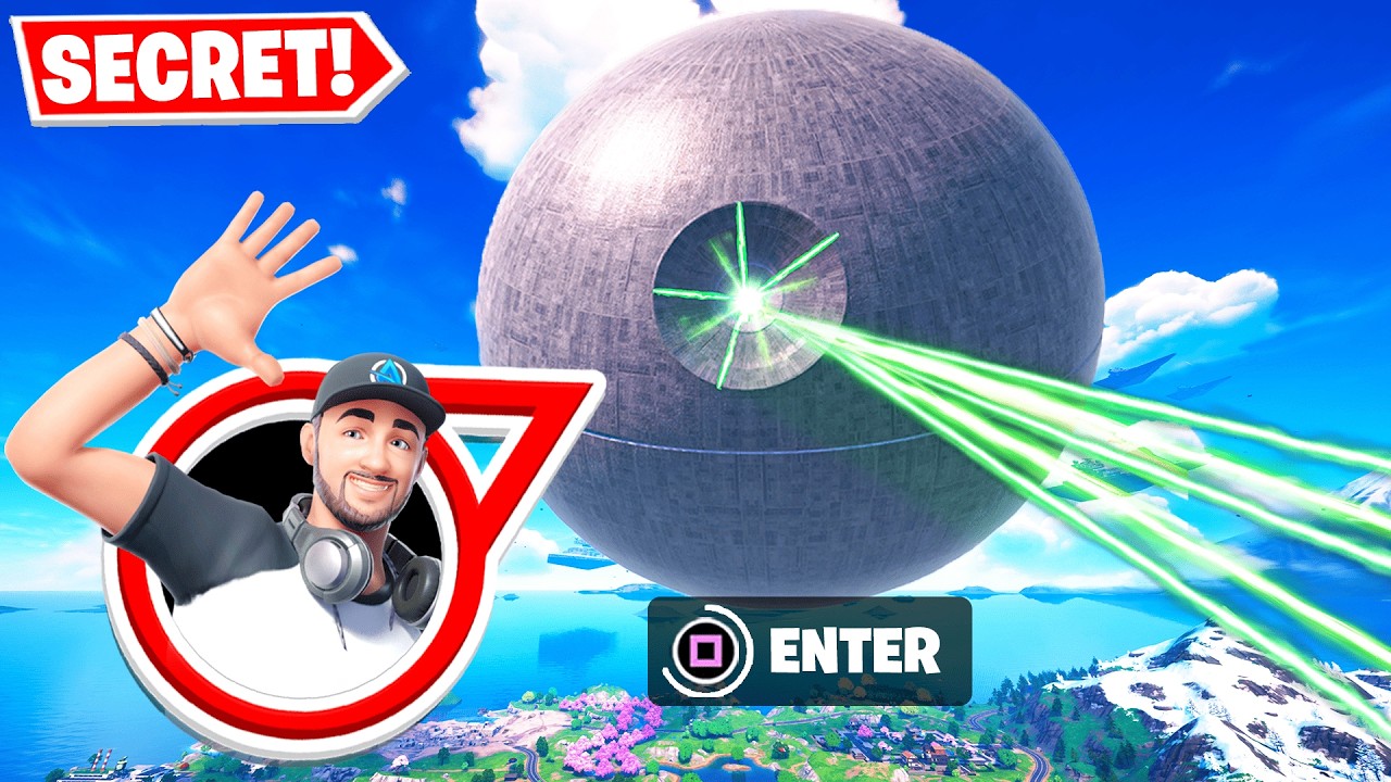 I Glitched to the Death Star in Fortnite!