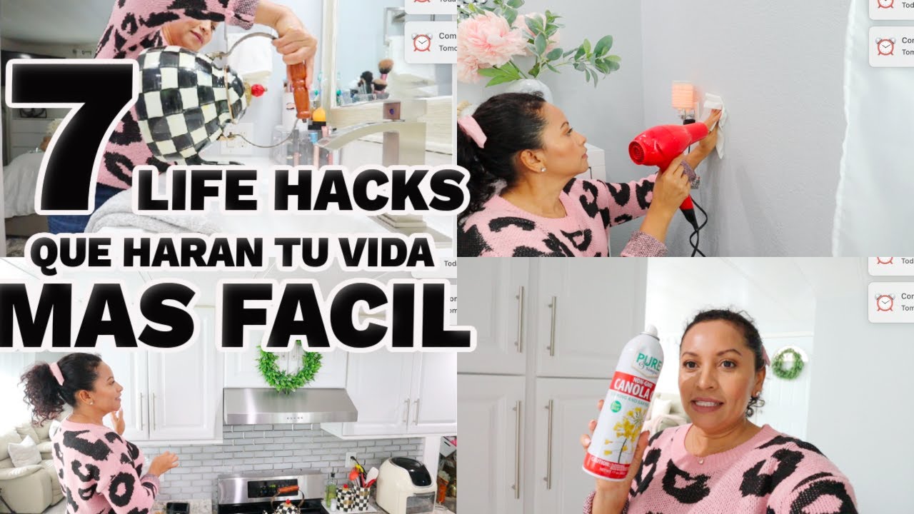 7 LIFE HACKS QUE HARAN TU VIDA MAS FACIL| EXCELENTES TRUCOS PARA HACER TU VIDA MAS FACIL|#SILVIAENTU