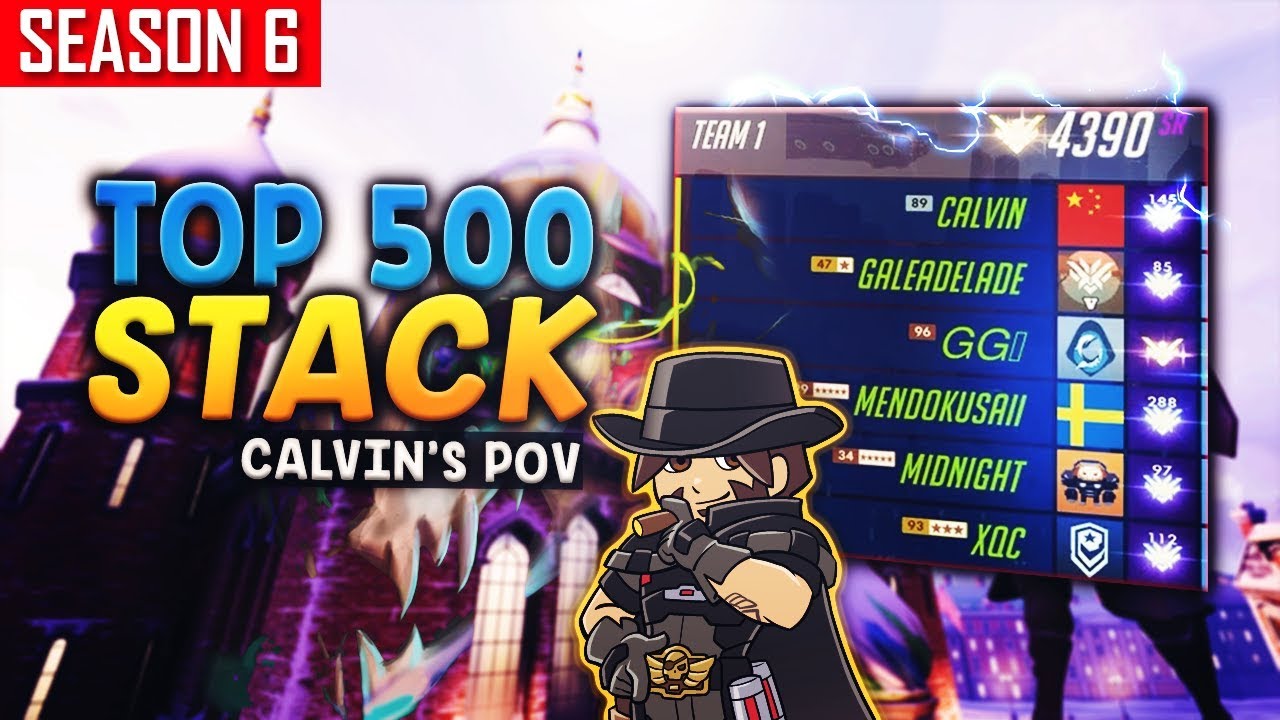 TOP 500 STACK (CALVIN'S POV) ft. Gale Adelade + Mendokusaii + xQc + GG + Midnight [S6]