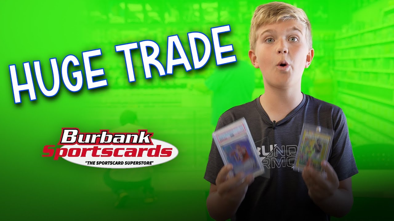 Превращаем маленькие карточки в большие в Burbank Sports Cards 🌴