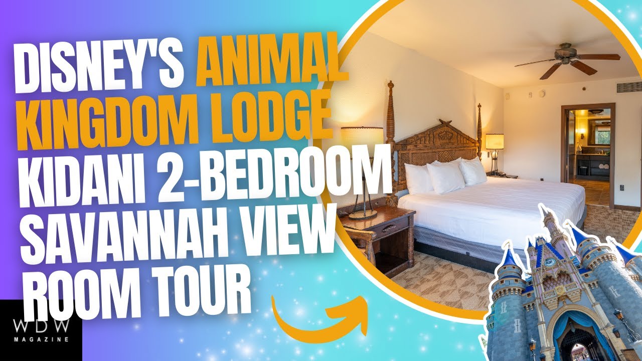 Animal Kingdom Lodge Kidani 2-Bedroom Savannah View Room Tour