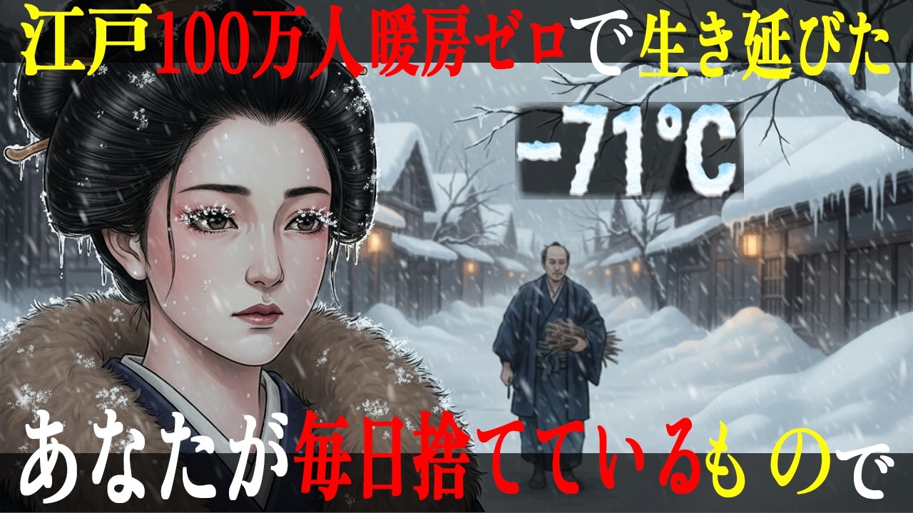 【江戸時代の真実】✨暖房がない中、江戸の人々はどうやって暖を取ったのか？「原始的なこたつ」の秘密と99%が予想もしなかった最も安い燃料✨｜江戸の暮らし｜日本の歴史