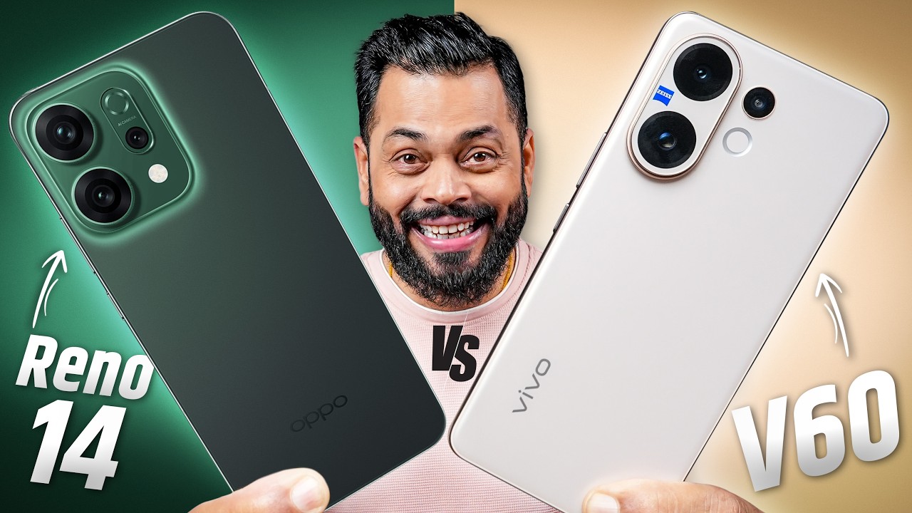 OPPO Reno14 Vs vivo V60 Full Comparison ⚡ Best Phone Under ₹40,000 Is..