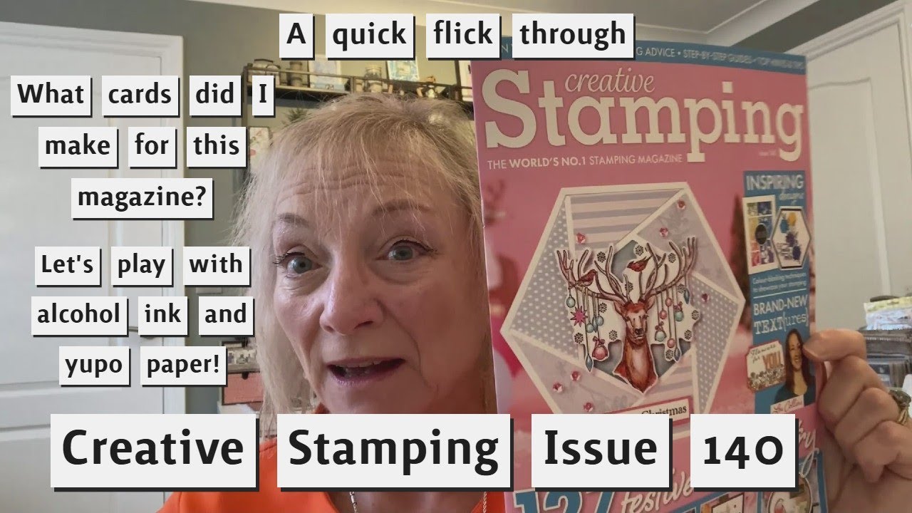 See What I Made For Creative Stamping Issue 140 ~ A Quick Play With Alcohol Inks #cards