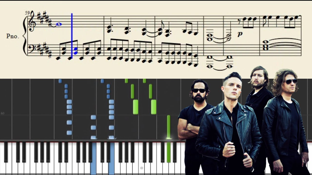 The Killers - When You Were Young - Piano Tutorial + Sheets