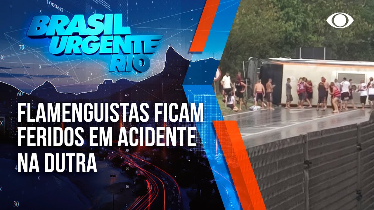 Ônibus com torcedores rubro negros tomba em Barra Mansa