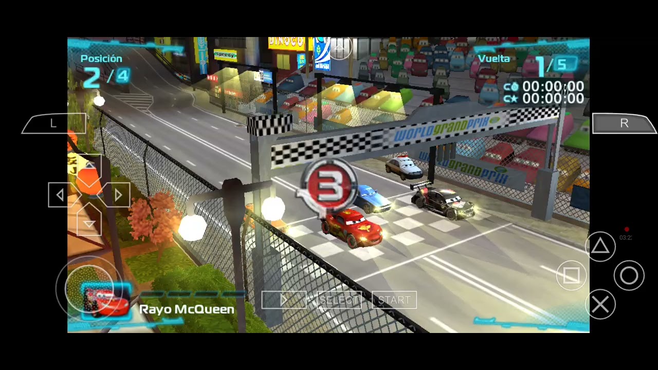 Gameplay de Cars 2,app •images psp•