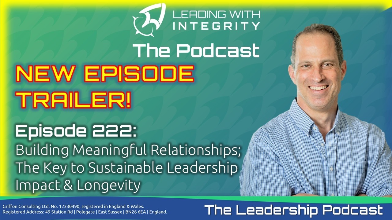 NEW EPISODE: Building Meaningful Relationships, with Anthony Silard [TRAILER]