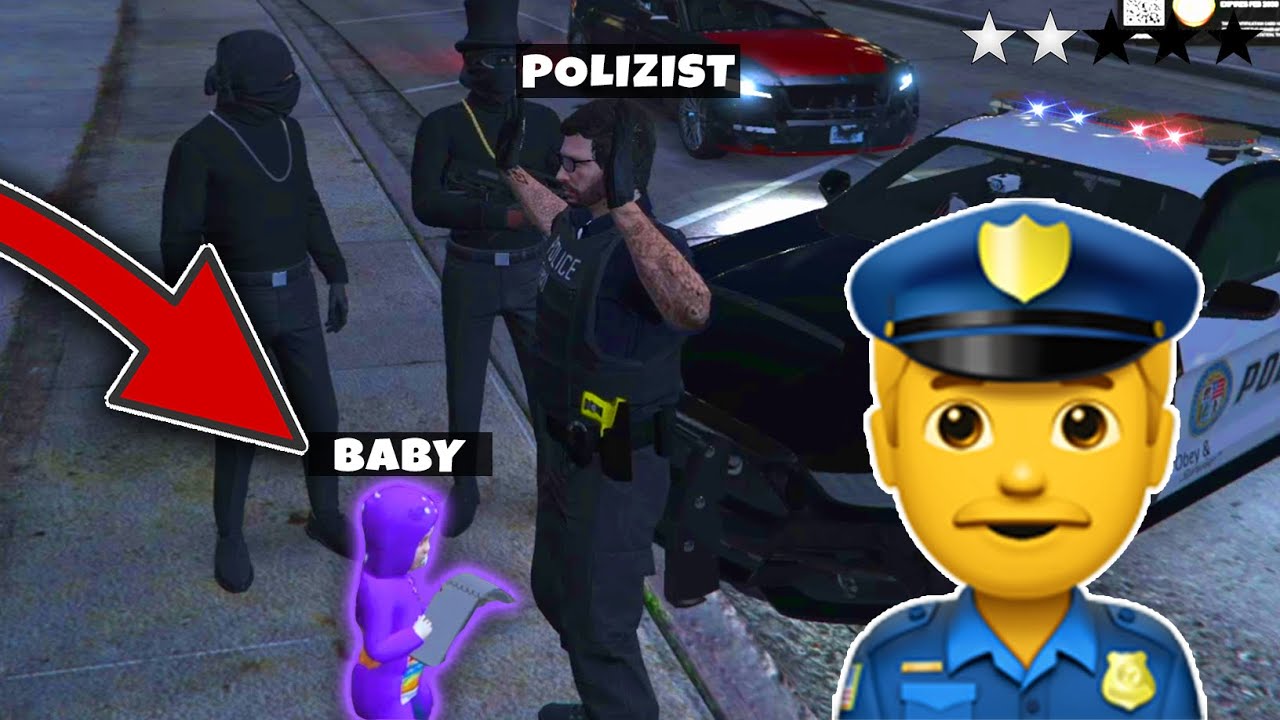 BABY nimmt POLIZEI HOPS😂 (GTA 5 RP)