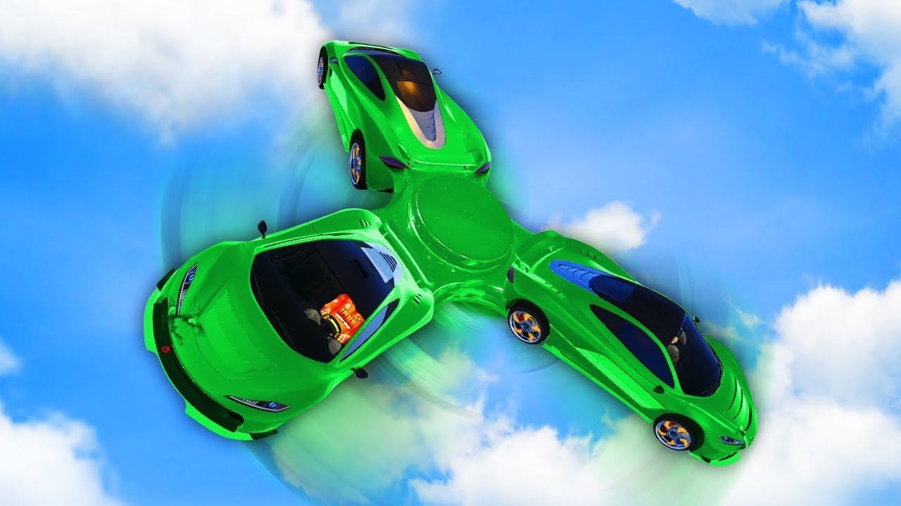 CRAZY FLYING FIDGET SPINNERS! (GTA 5 Funny Moments)