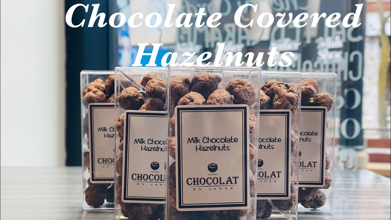 How to Make Chocolate Covered Hazelnuts | How to Make Dragees | Panning Chocolate #pannedchocolate