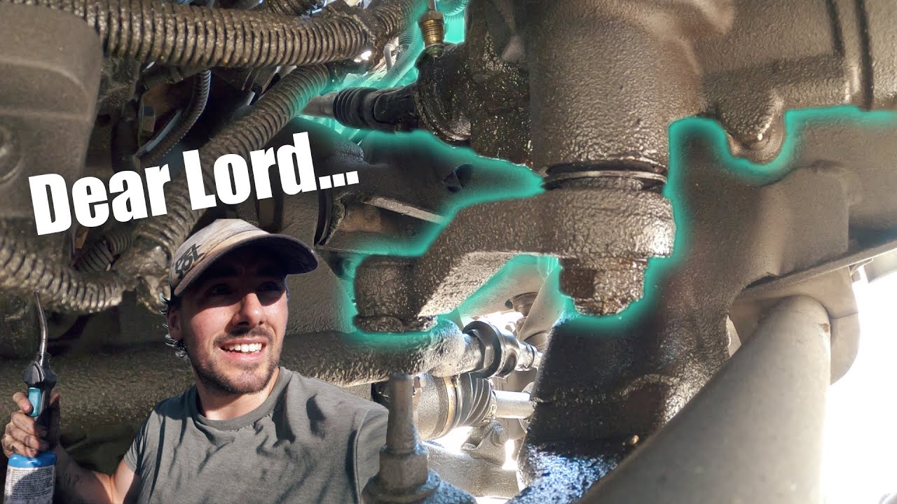 Снимаю редуктор гидроусилителя руля и рулевую сошку с Duramax!