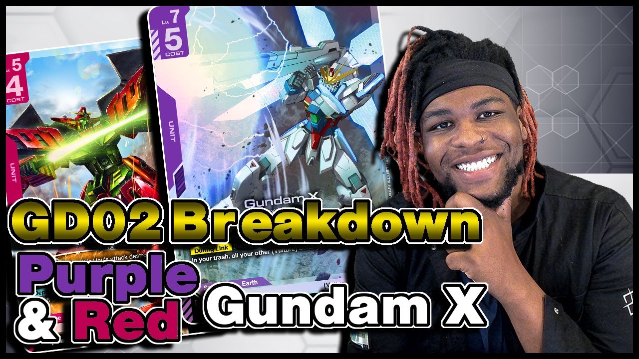 Реаниматор в Гандаме!? Карточная игра Gundam GD02: Двойной удар! Фиолетовый и красный Гандам X