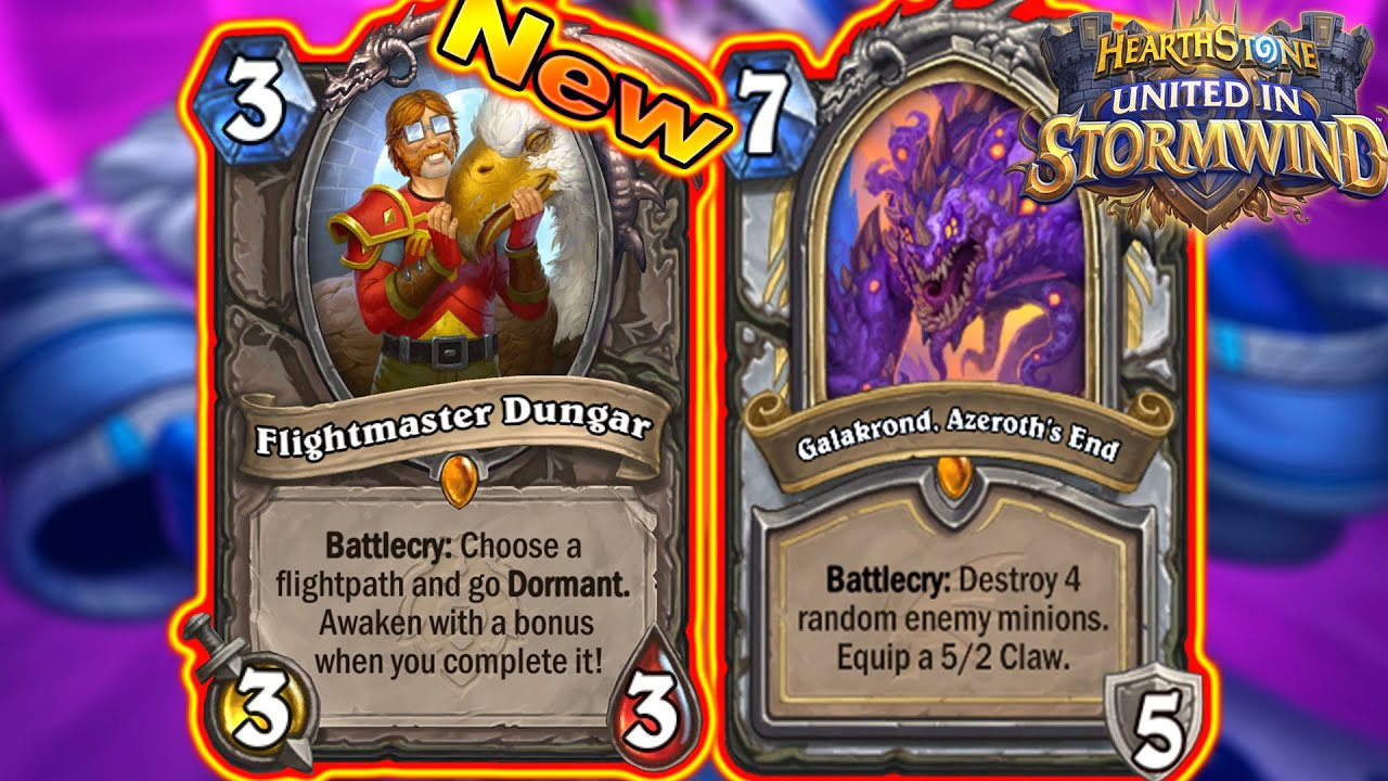 BROKEN NEW Card: Flightmaster Dungar Is Strong! Thief Galakdrond Priest! | Stormwind | Hearthstone